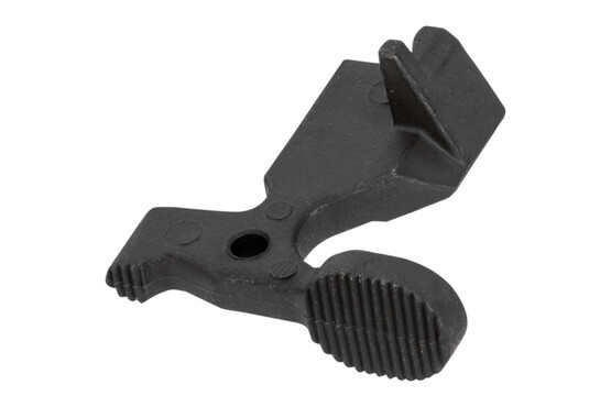 Lewis Machine and Tool AR15 Bolt Catch is made from hardened steel and Phosphate coated